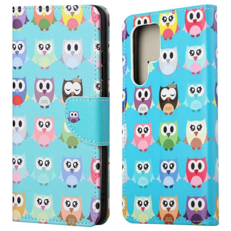 Flip Case Leren Samsung Galaxy S24 Ultra 5g Uilenstam