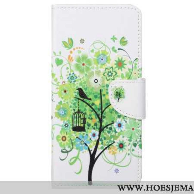 Folio-hoesje Samsung Galaxy S24 Ultra 5g Telefoonhoesje Groene Boom