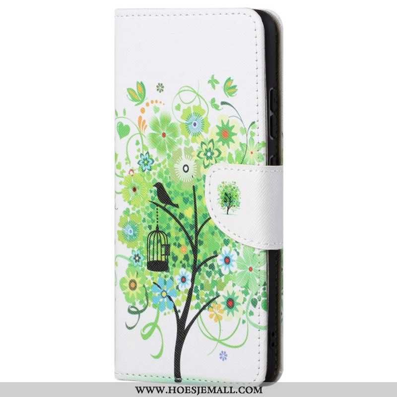 Folio-hoesje Samsung Galaxy S24 Ultra 5g Telefoonhoesje Groene Boom