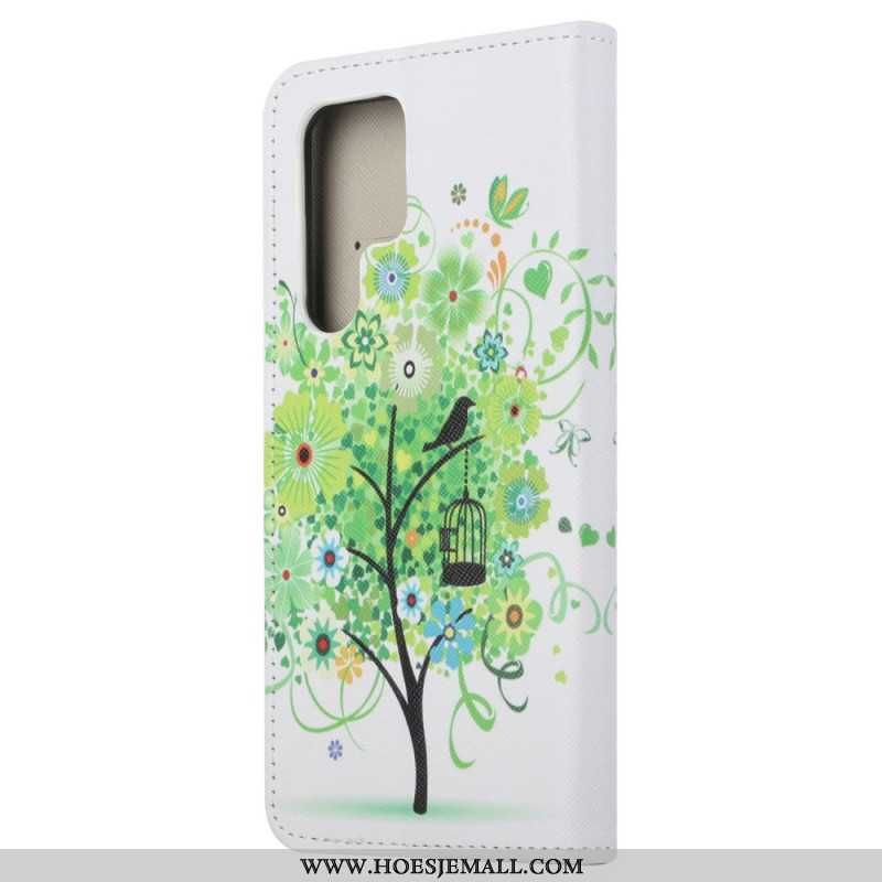 Folio-hoesje Samsung Galaxy S24 Ultra 5g Telefoonhoesje Groene Boom