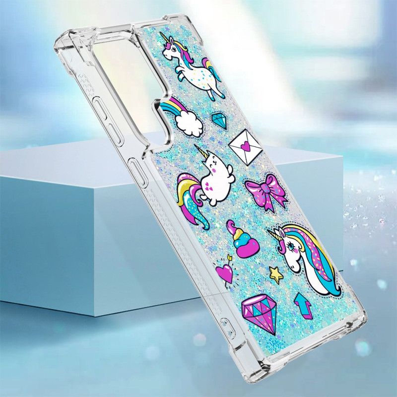 Hoesje Samsung Galaxy S24 Ultra 5g Eenhoorn En Diamantglitter