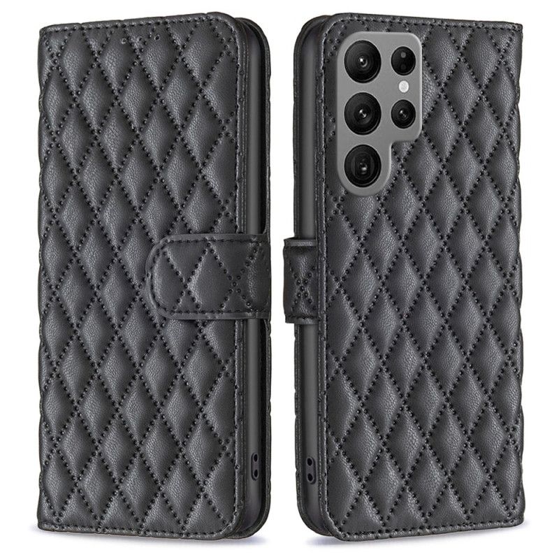 Leren Hoesje Samsung Galaxy S24 Ultra 5g Binfen Kleur Bescherming Hoesje