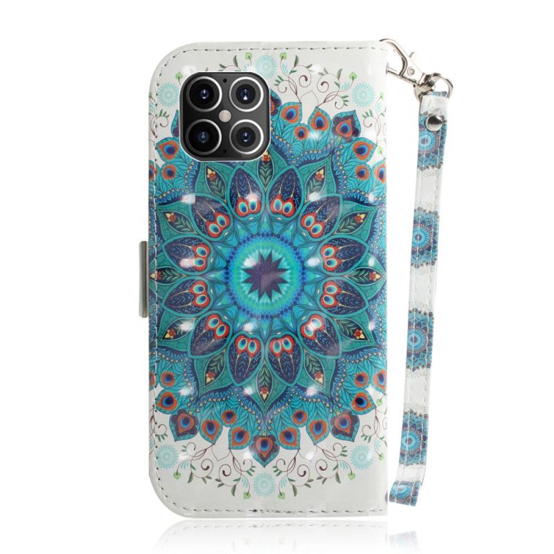 Bescherming Hoesje iPhone 12 Pro Max Telefoonhoesje Meesterlijke Mandala Met String