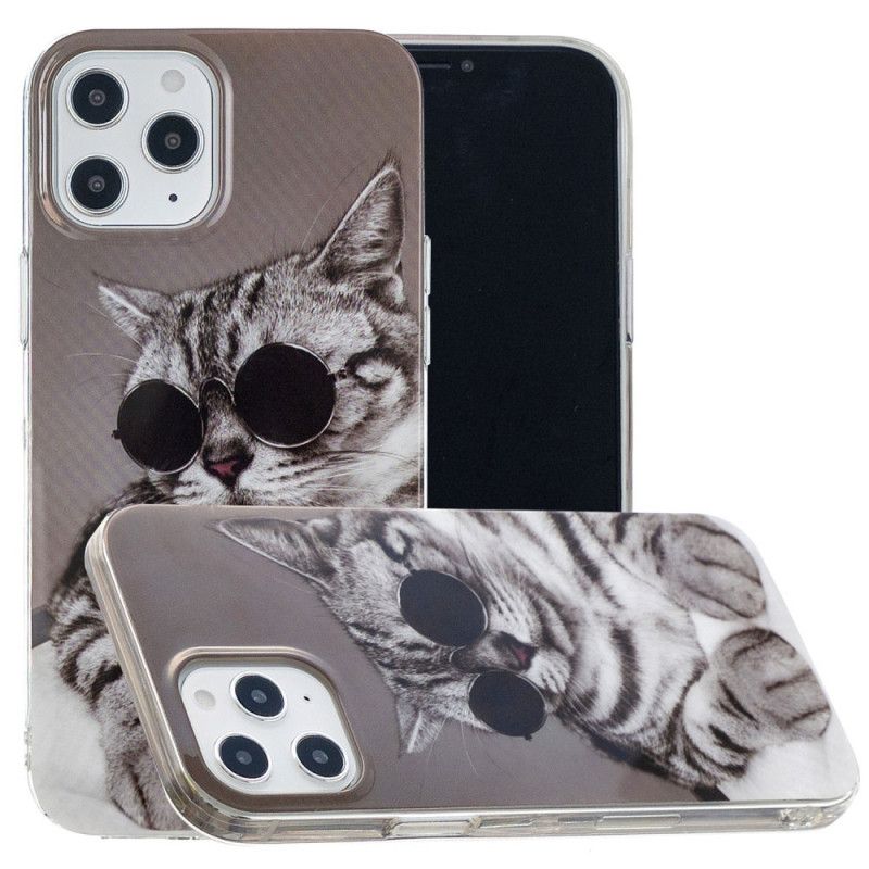 Case Hoesje iPhone 12 Pro Max Telefoonhoesje Mijn Incognito Kitten