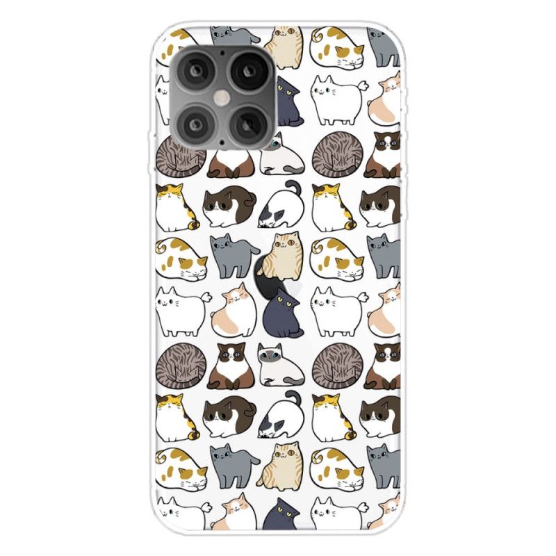 Case Hoesje iPhone 12 Pro Max Telefoonhoesje Pro Top Katten