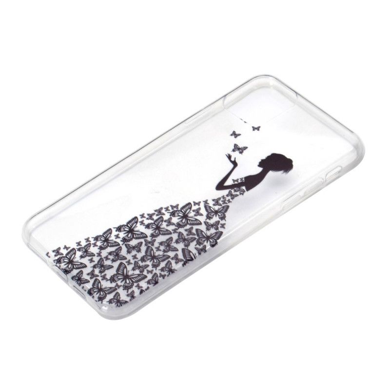 Case Hoesje iPhone 12 Pro Max Telefoonhoesje Transparante Jurk Met Vlinders
