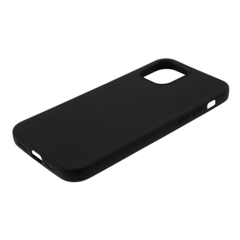 Case Hoesje iPhone 12 Pro Max Wit Zwart Telefoonhoesje Harde Mat Siliconen