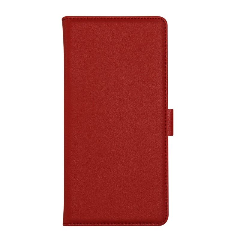 Flip Case Leren iPhone 12 Pro Max Rood Zwart Dzgogo Milo-Serie