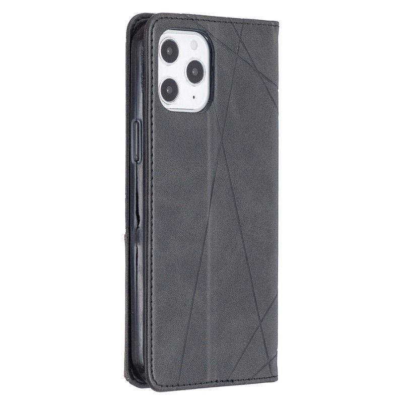 Folio-hoesje iPhone 12 Pro Max Grijs Zwart Kunstenaarsstijl