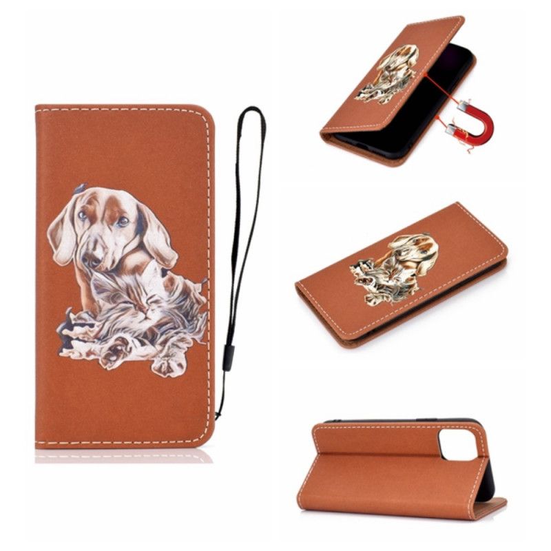 Folio-hoesje voor iPhone 12 Pro Max Hond En Kat