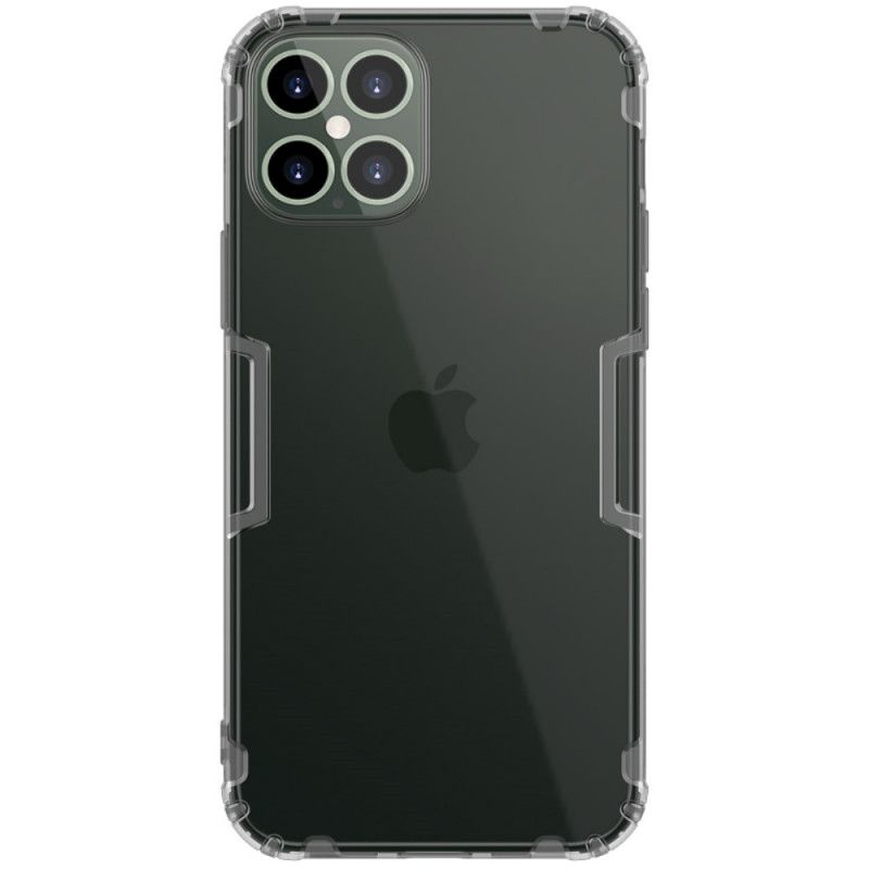 Hoesje iPhone 12 Pro Max Grijs Wit Natuurlijk Transparant Nillkin
