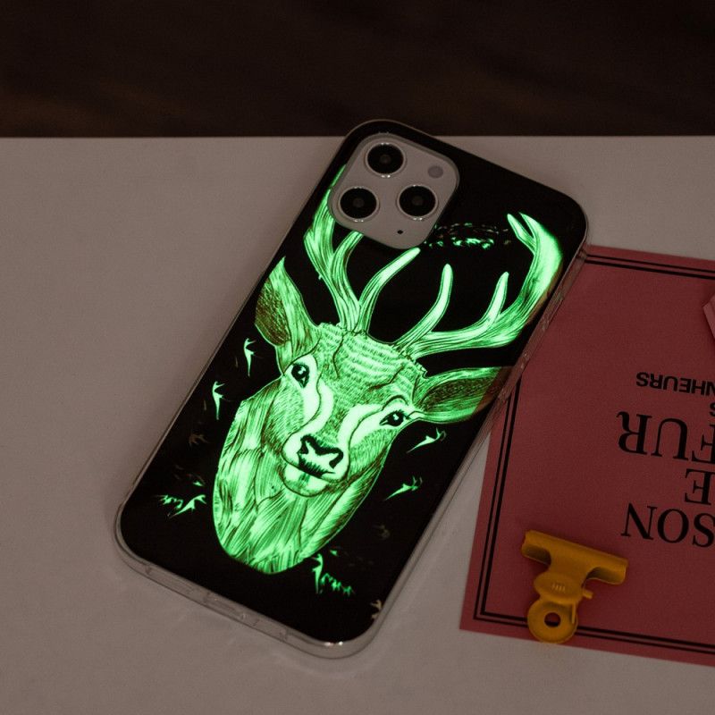 Hoesje iPhone 12 Pro Max Majestueus Fluorescerend Hert