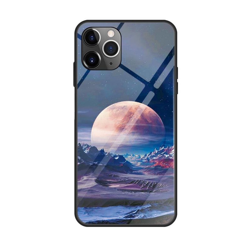 Hoesje iPhone 12 Pro Max Marineblauw Donkerblauw Sterrenbeeld Sterrenstelsel