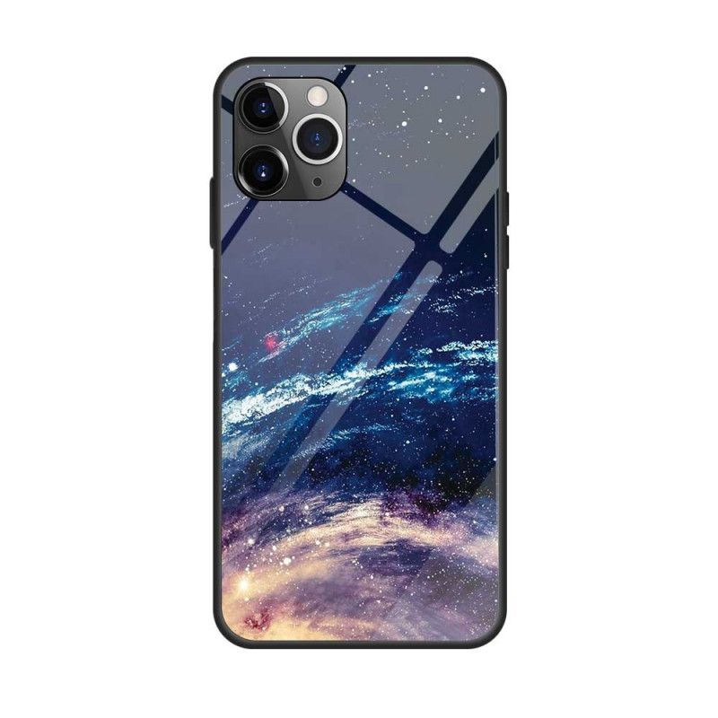 Hoesje iPhone 12 Pro Max Marineblauw Donkerblauw Sterrenbeeld Sterrenstelsel