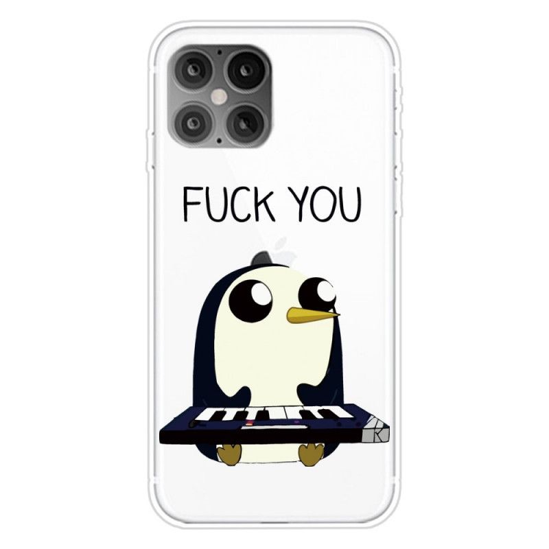 Hoesje iPhone 12 Pro Max Pinguin Fuck You