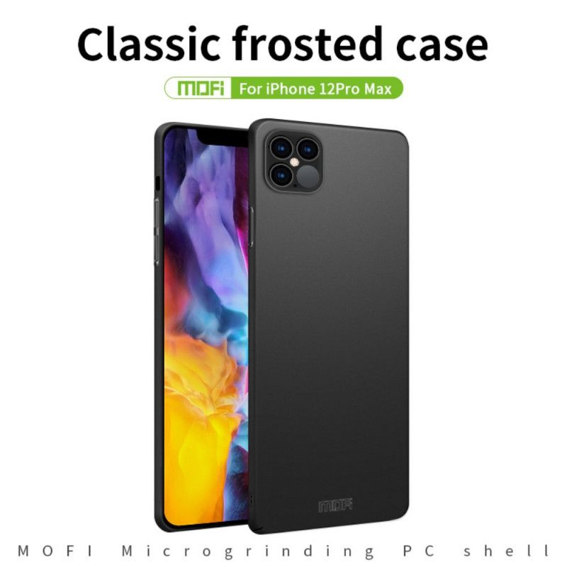 Hoesje iPhone 12 Pro Max Rood Zwart Mofi