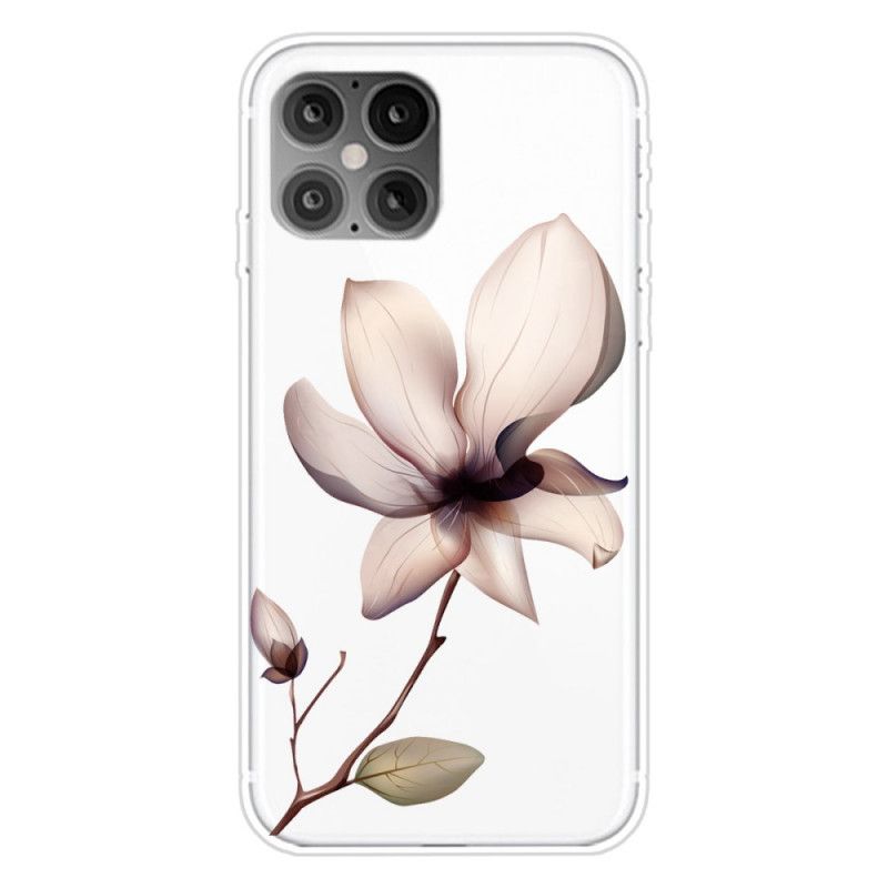 Hoesje iPhone 12 Pro Max Roze Magenta Premium Bloemen