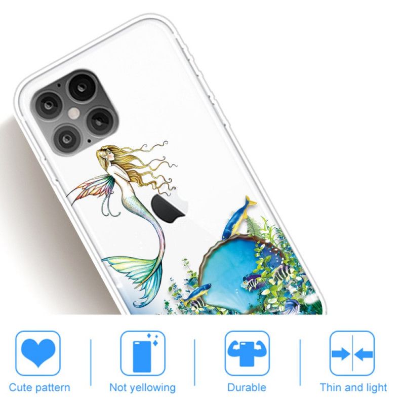 Hoesje voor iPhone 12 Pro Max Blauwe Sirene