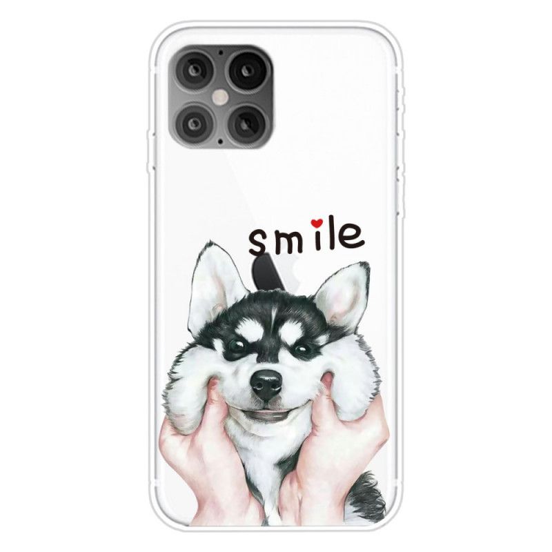 Hoesje voor iPhone 12 Pro Max Glimlach Hond