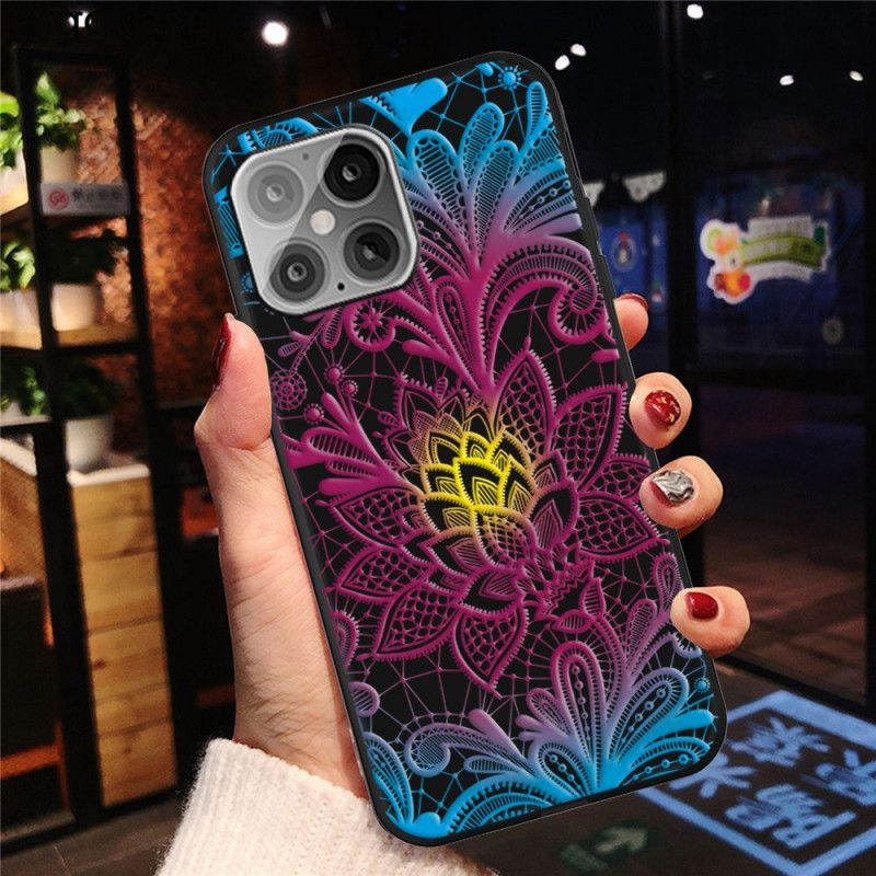 Hoesje voor iPhone 12 Pro Max Intens Gekleurde Bloemen