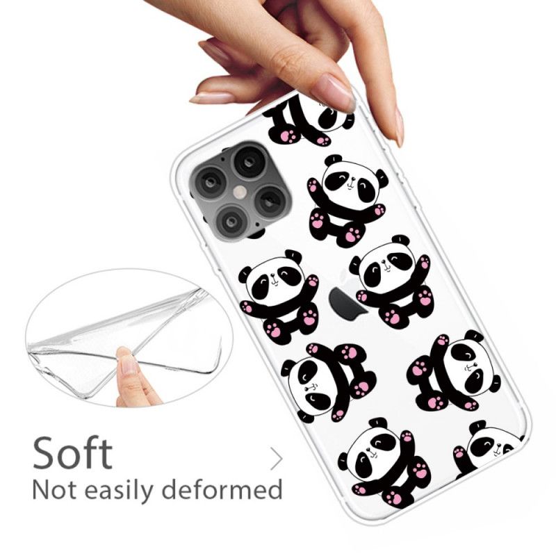 Hoesje voor iPhone 12 Pro Max Leuke Panda'S