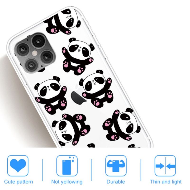 Hoesje voor iPhone 12 Pro Max Leuke Panda'S