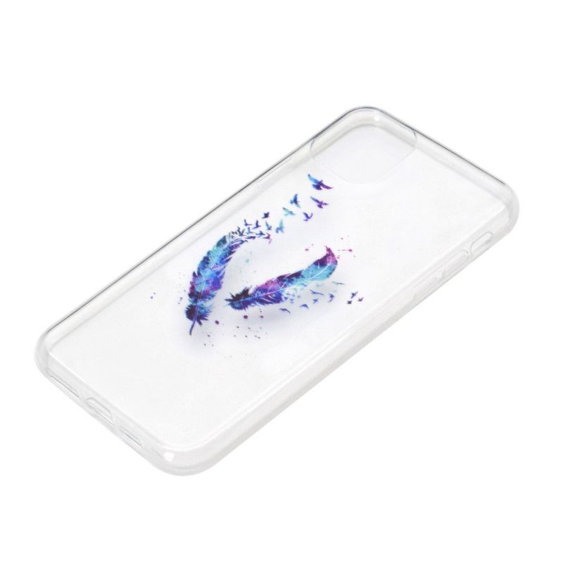 Hoesje voor iPhone 12 Pro Max Transparante Veren