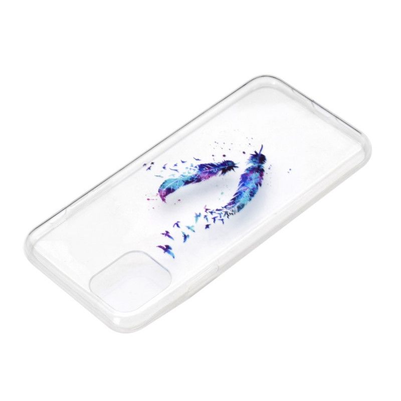 Hoesje voor iPhone 12 Pro Max Transparante Veren