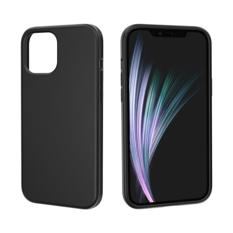 Hoesje voor iPhone 12 Pro Max Wit Zwart Anti-Vingerafdruk En Spatten