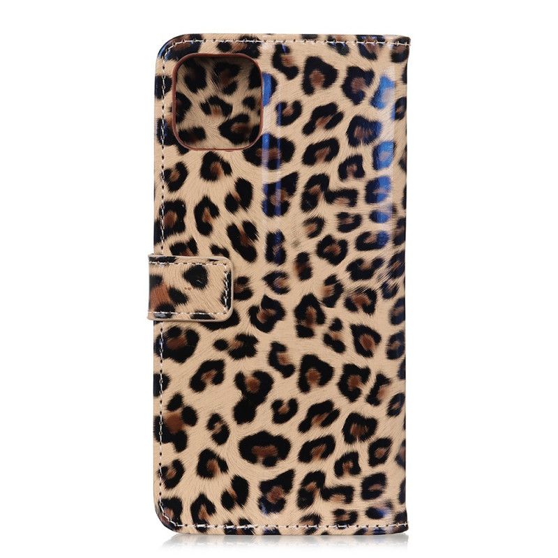 Leren Hoesje iPhone 12 Pro Max Luipaard