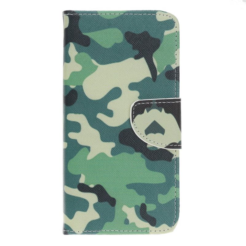 Leren Hoesje iPhone 12 Pro Max Militaire Camouflage
