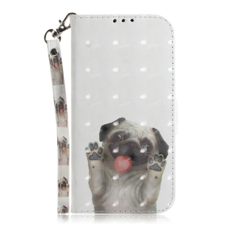 Leren Hoesje voor iPhone 12 Pro Max Hou Van Mijn Hond Met String