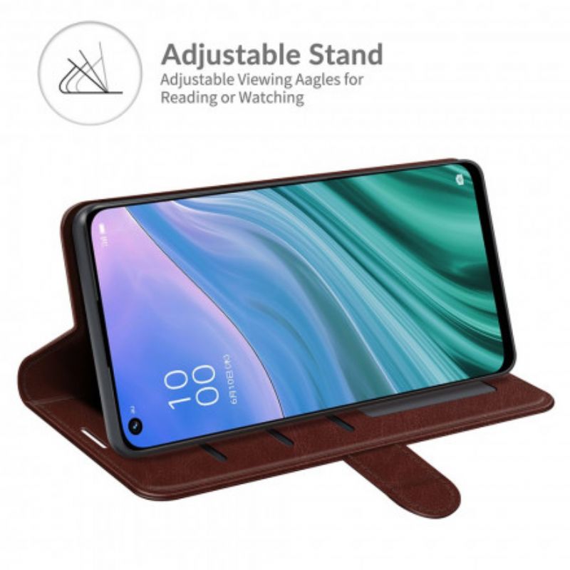 Flip Case Leren Oppo A54 5g / A74 5g Kunstleer Ultra