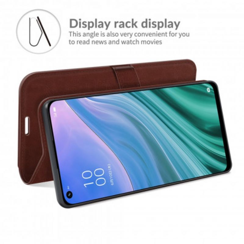 Flip Case Leren Oppo A54 5g / A74 5g Kunstleer Ultra