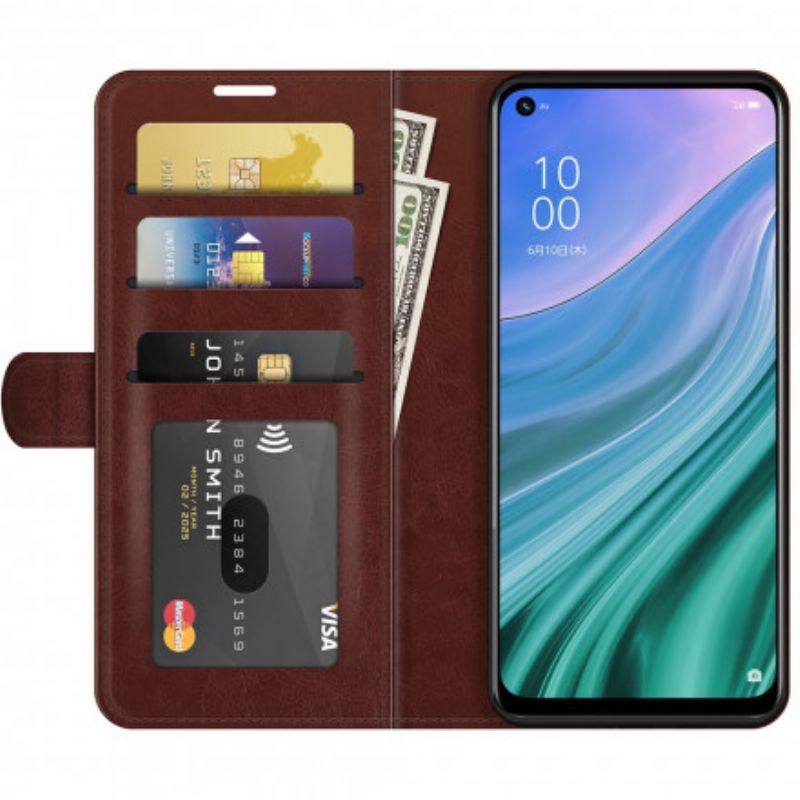 Flip Case Leren Oppo A54 5g / A74 5g Kunstleer Ultra