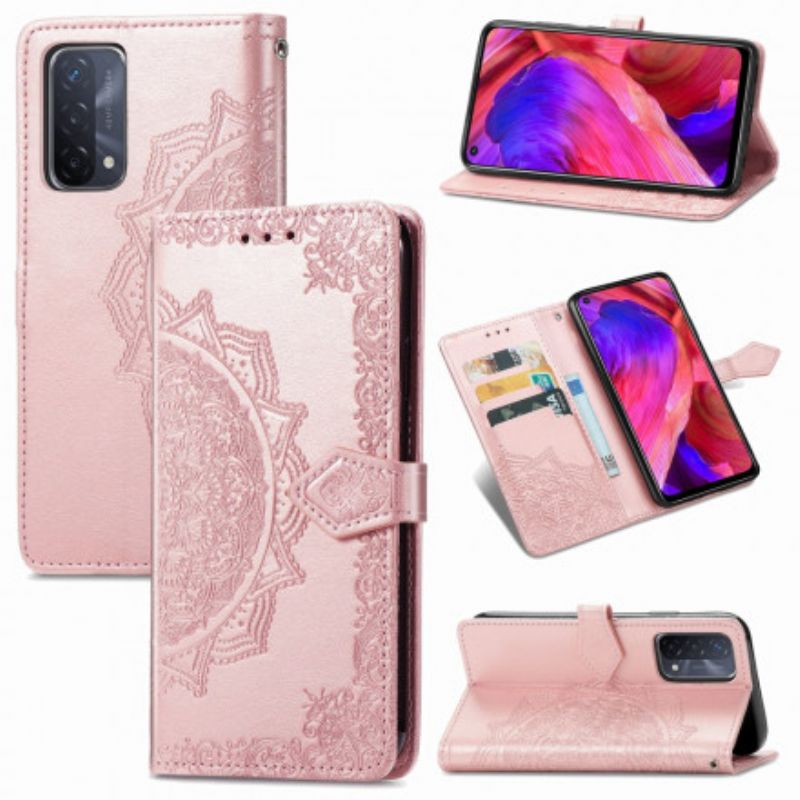 Folio-hoesje Oppo A54 5g / A74 5g Mandala Middeleeuwen