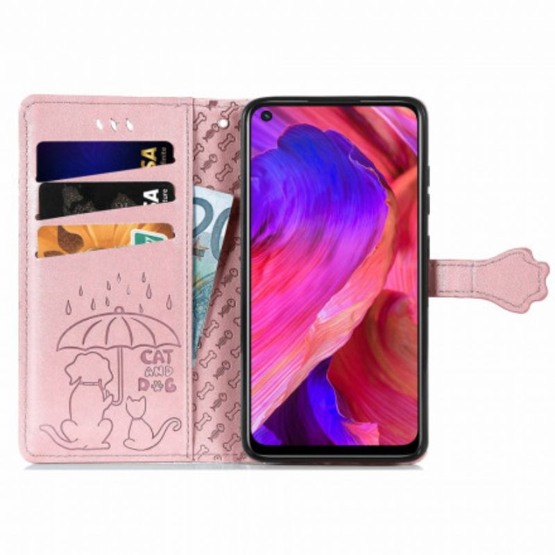 Folio-hoesje Oppo A54 5g / A74 5g Telefoonhoesje Geanimeerde Dieren