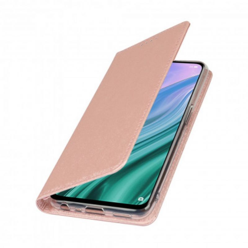 Folio-hoesje Oppo A54 5g / A74 5g Zacht Lederen Stijl Met Riem