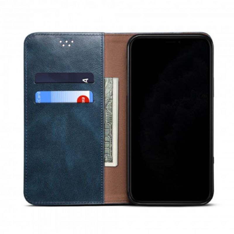 Folio-hoesje Voor Oppo A54 5g / A74 5g Gewaxt Kunstleer