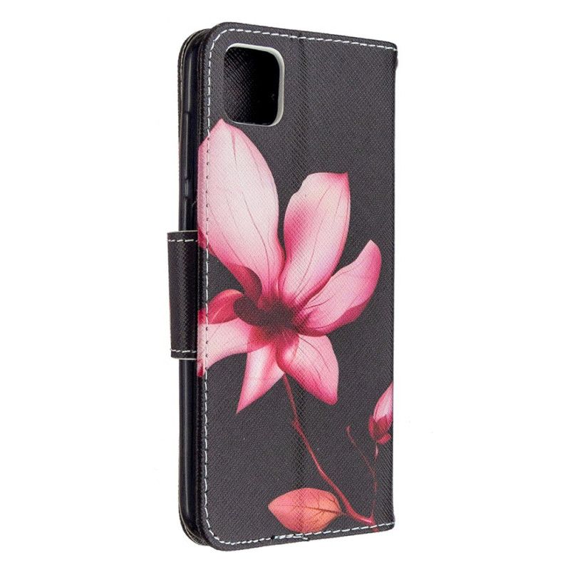 Bescherming Hoesje Huawei Y5p Telefoonhoesje Roze Bloem