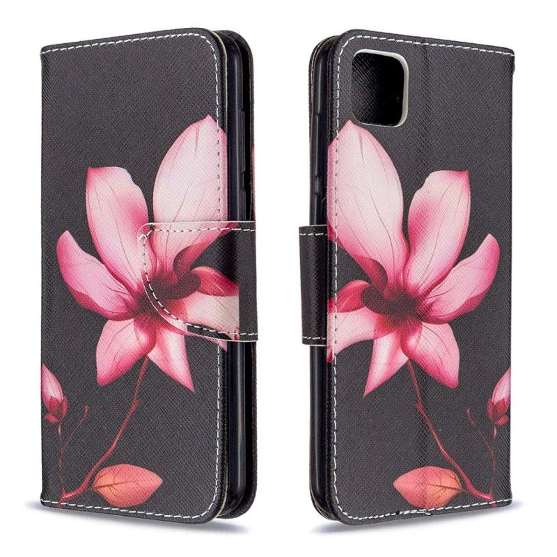 Bescherming Hoesje Huawei Y5p Telefoonhoesje Roze Bloem