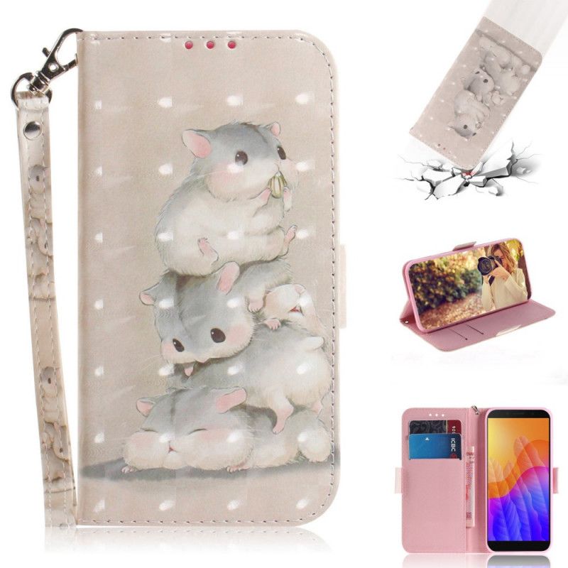 Bescherming Hoesje Huawei Y5p Telefoonhoesje Stringhamsters