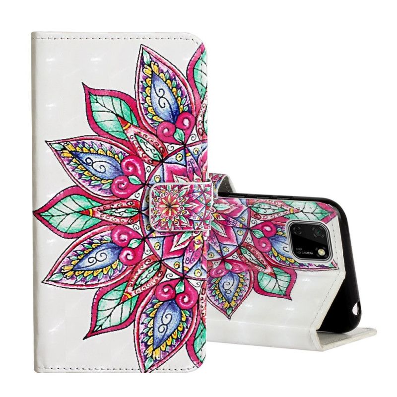 Cover Folio-hoesje Huawei Y5p Telefoonhoesje Getekende Mandala