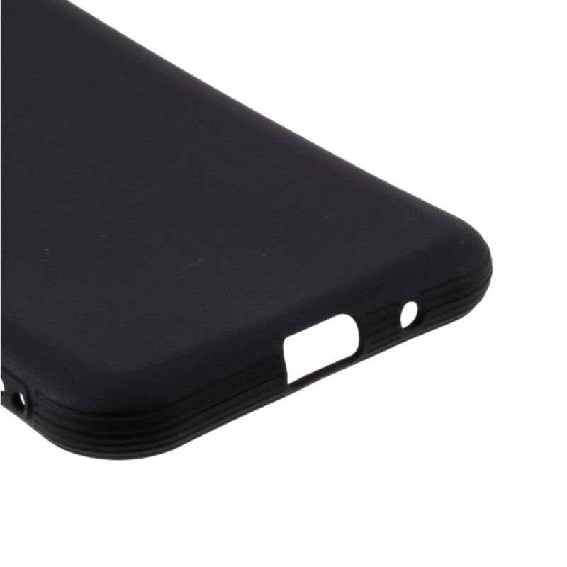 Hoesje Huawei Y5p Rood Zwart Mat Siliconen