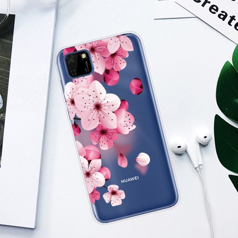 Hoesje voor Huawei Y5p Premium Bloemen