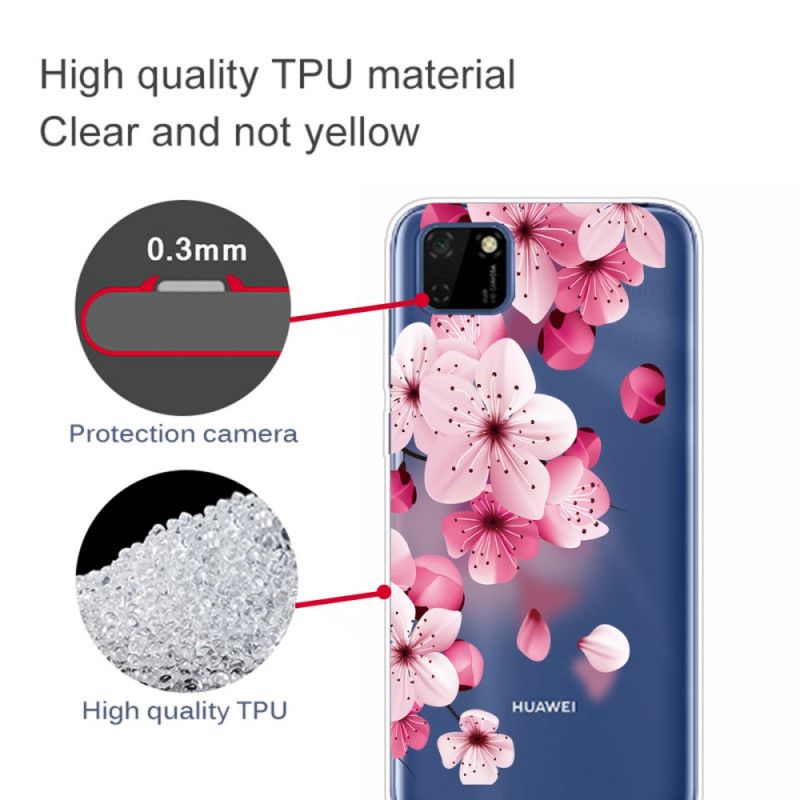 Hoesje voor Huawei Y5p Premium Bloemen