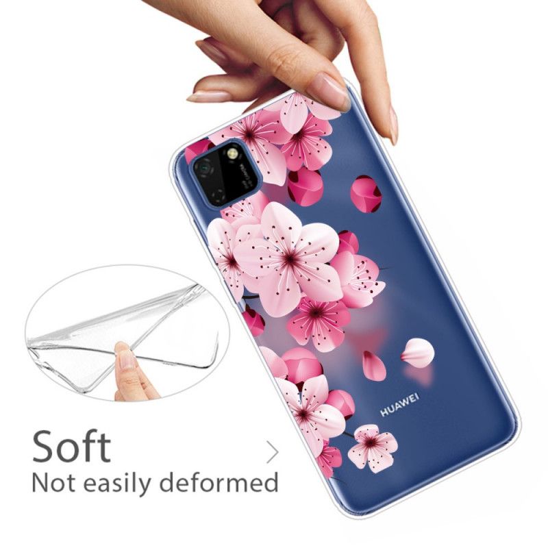 Hoesje voor Huawei Y5p Premium Bloemen