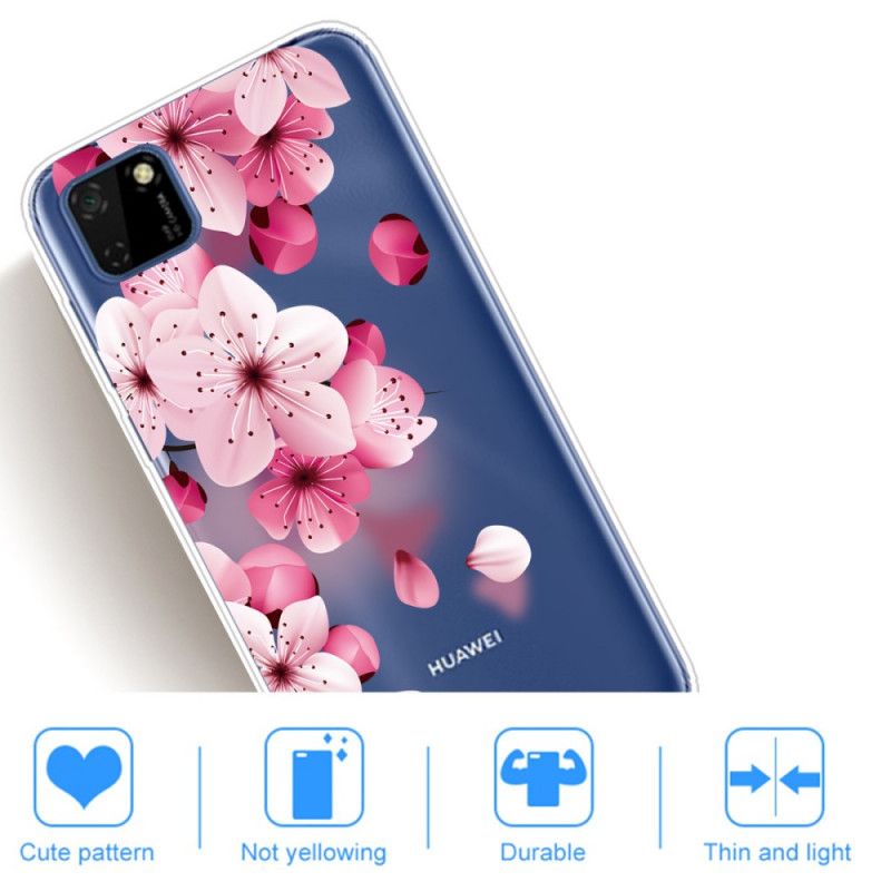 Hoesje voor Huawei Y5p Premium Bloemen