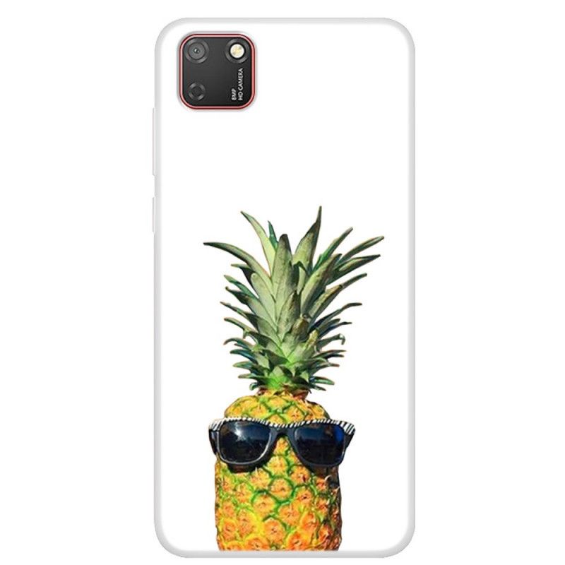 Hoesje voor Huawei Y5p Transparante Ananas Met Glazen