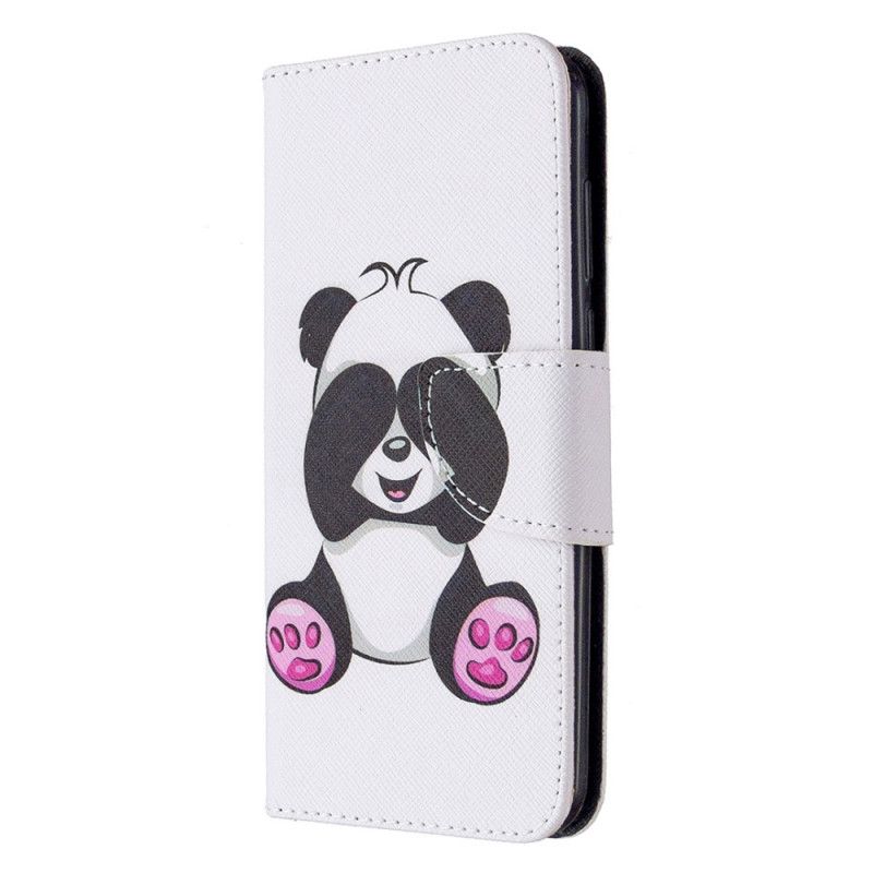 Leren Hoesje Huawei Y5p Telefoonhoesje Leuke Panda